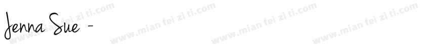 Jenna Sue字体字体转换
